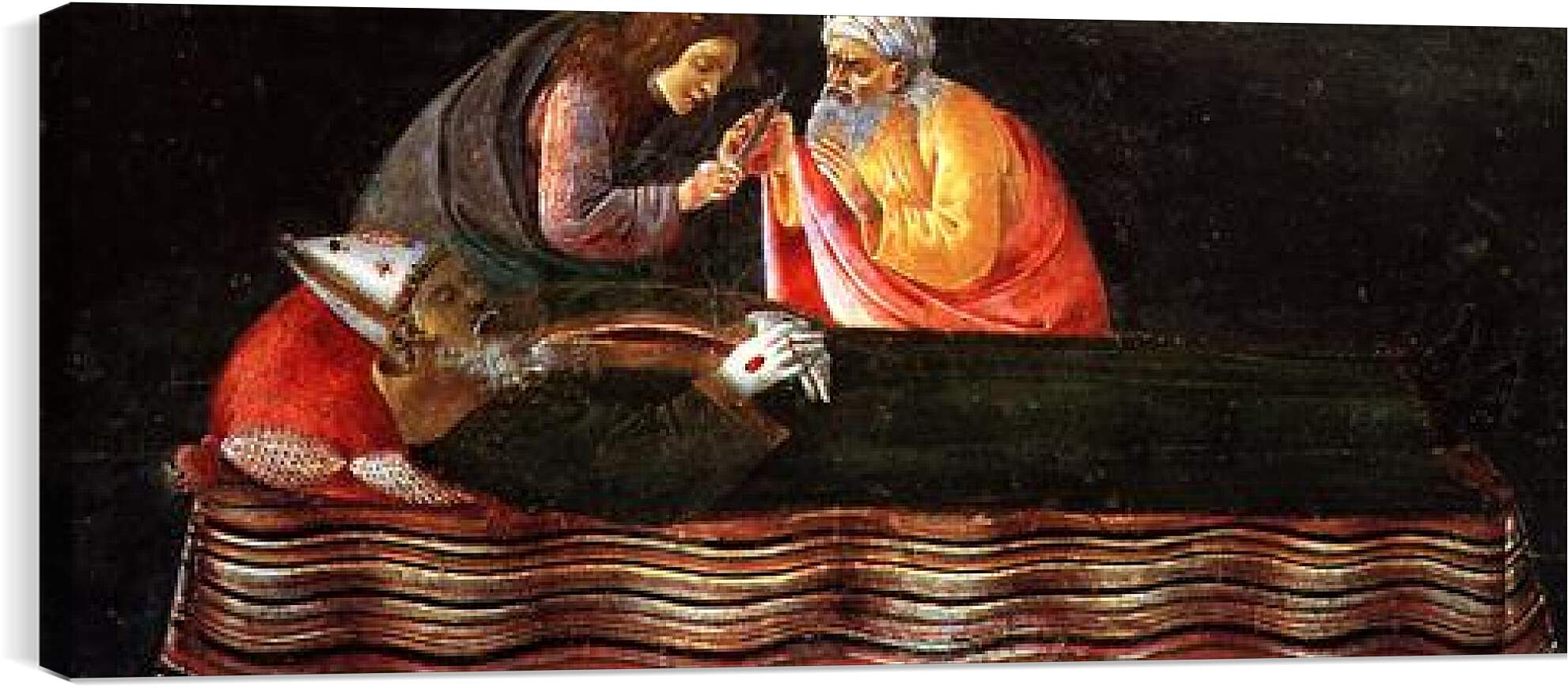 Постер и плакат - Predella table of the San Barnaba Altar (3) Сандро Боттичелли