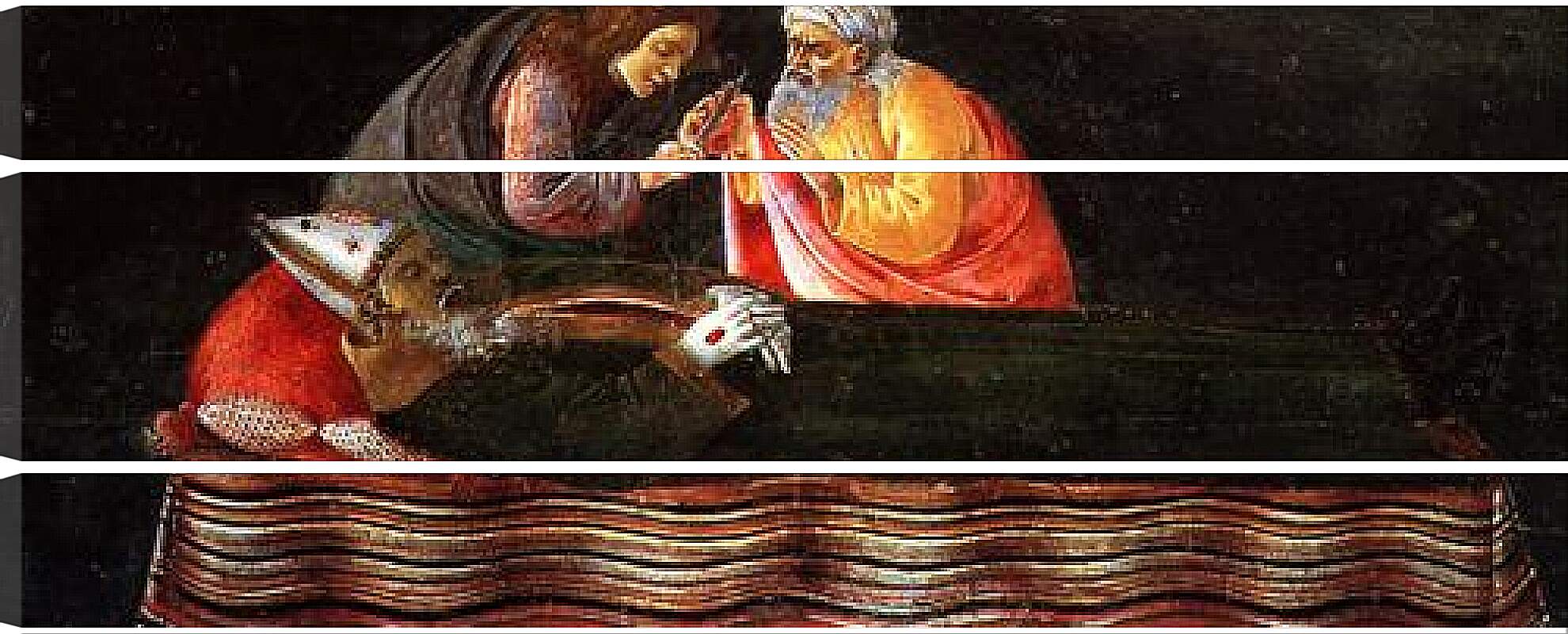 Модульная картина - Predella table of the San Barnaba Altar (3) Сандро Боттичелли