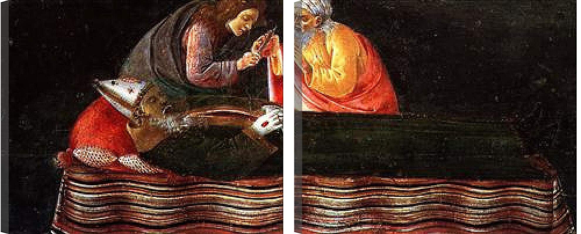Модульная картина - Predella table of the San Barnaba Altar (3) Сандро Боттичелли