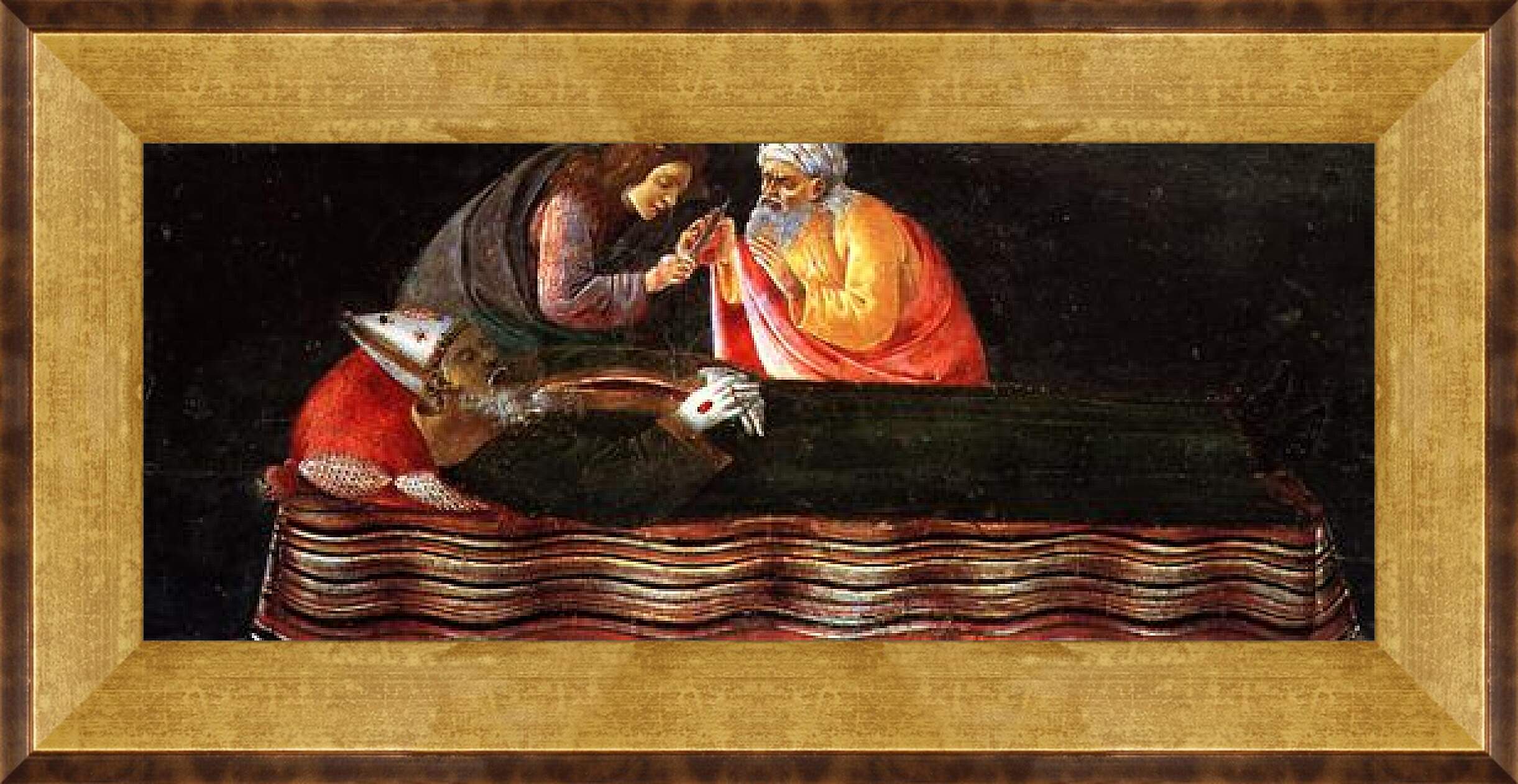 Картина в раме - Predella table of the San Barnaba Altar (3) Сандро Боттичелли