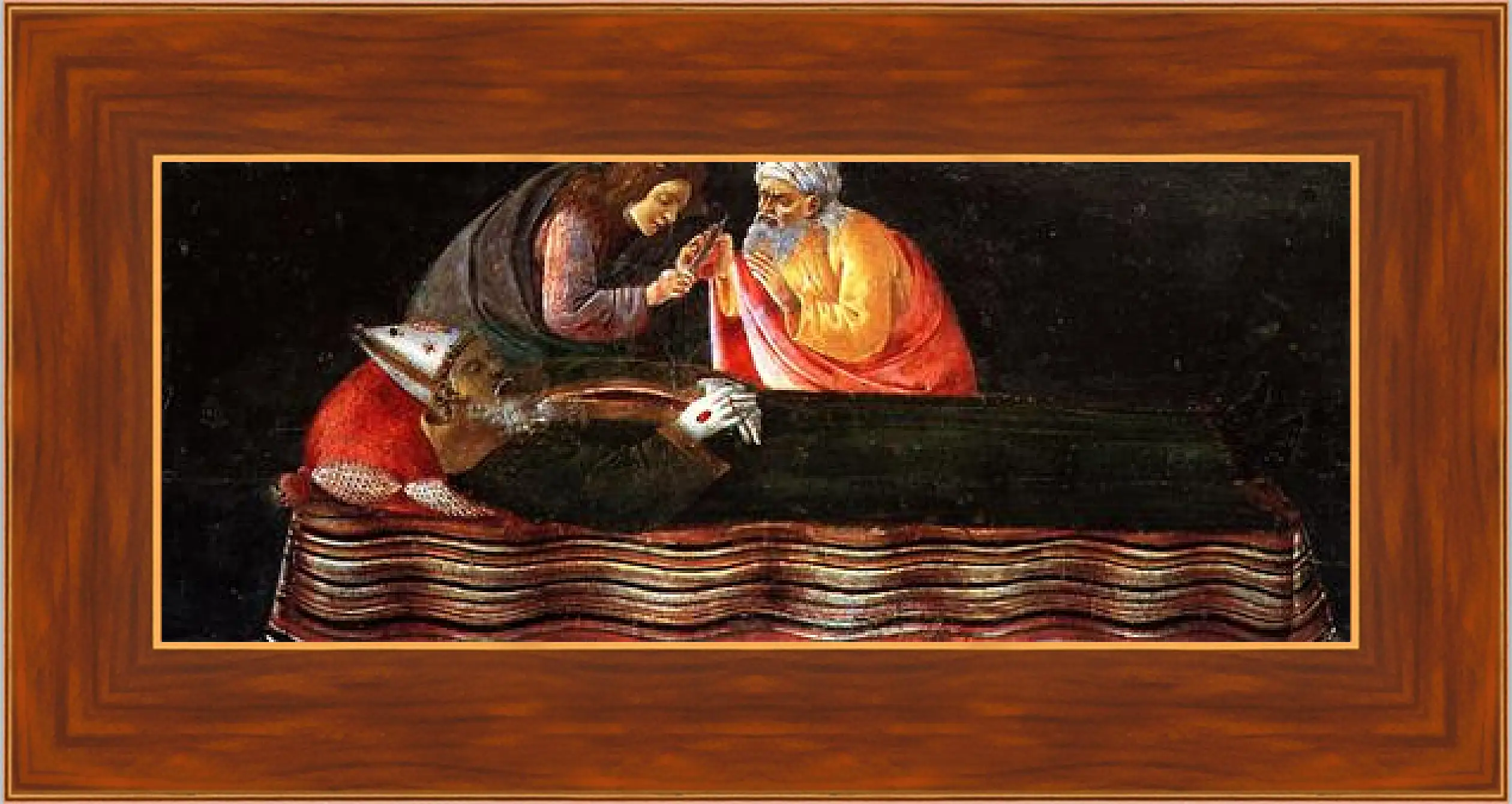 Картина в раме - Predella table of the San Barnaba Altar (3) Сандро Боттичелли