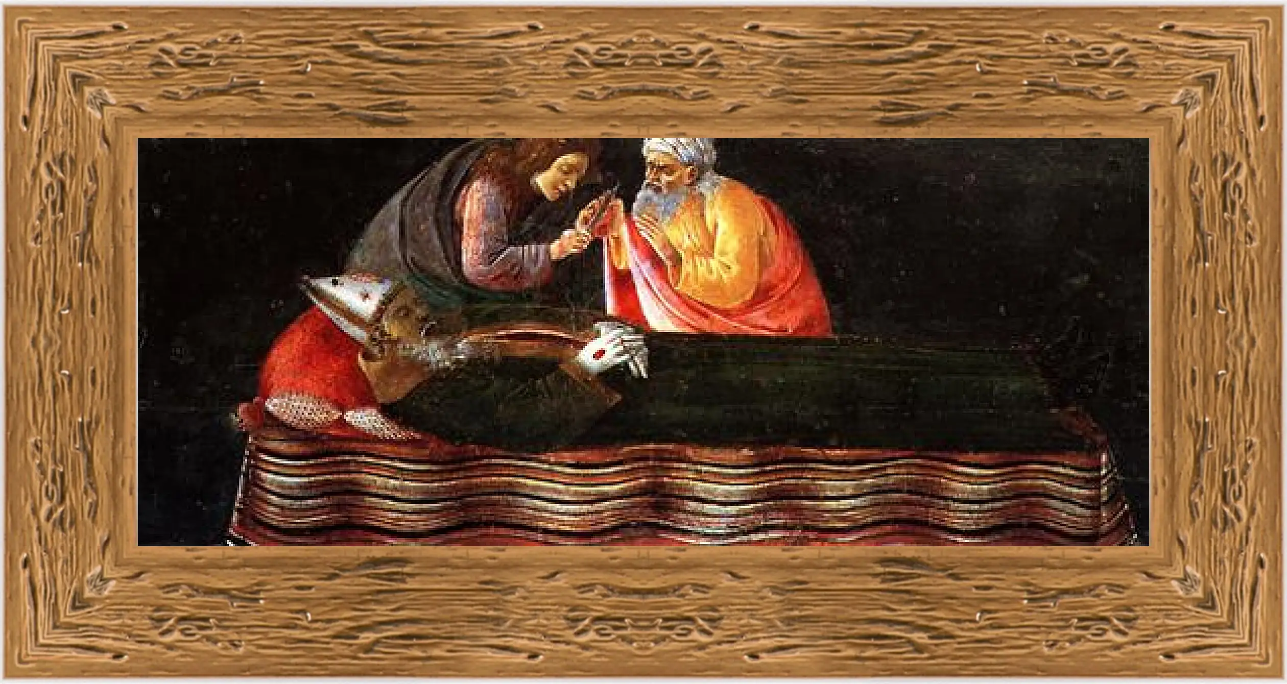 Картина в раме - Predella table of the San Barnaba Altar (3) Сандро Боттичелли