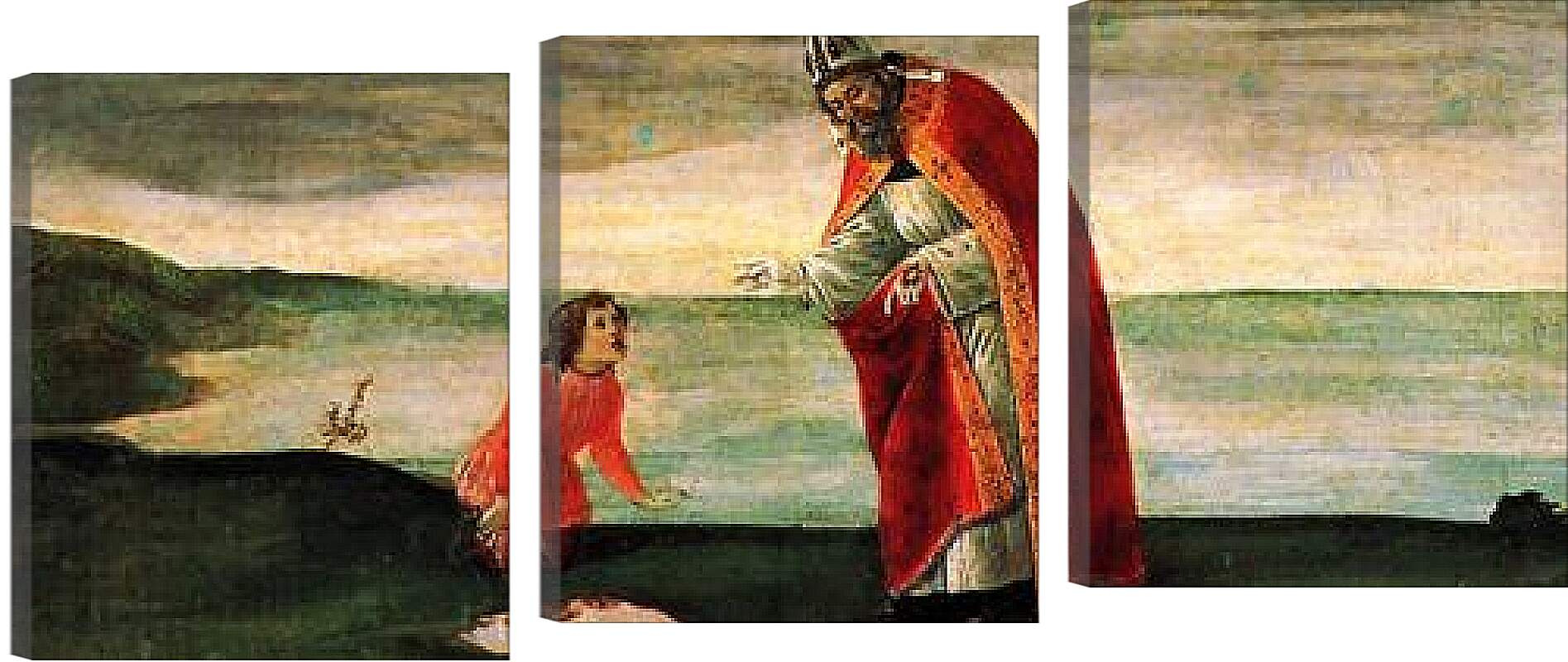 Модульная картина - Predella table of the San Barnaba Altar. Сандро Боттичелли