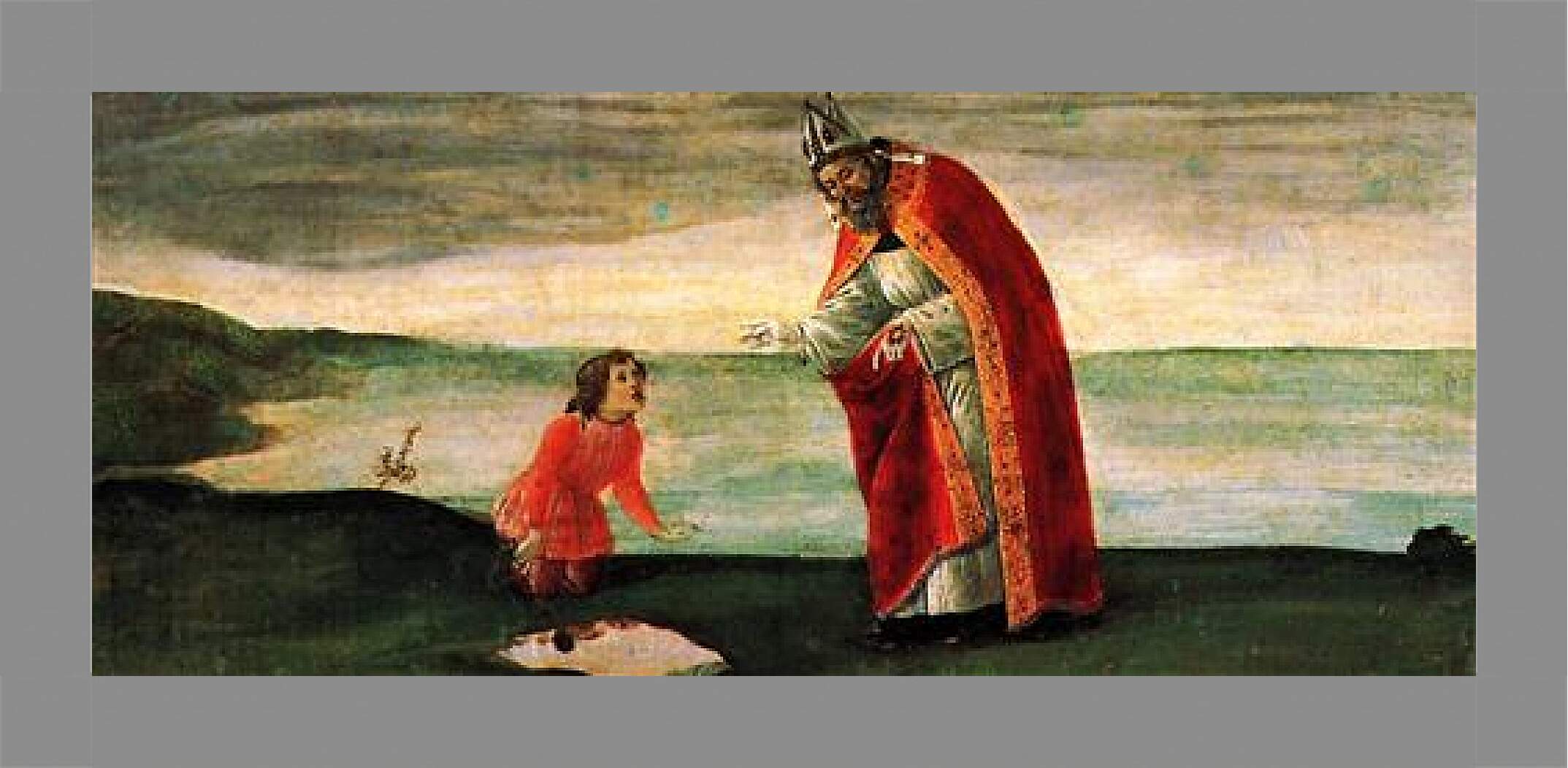 Картина в раме - Predella table of the San Barnaba Altar. Сандро Боттичелли