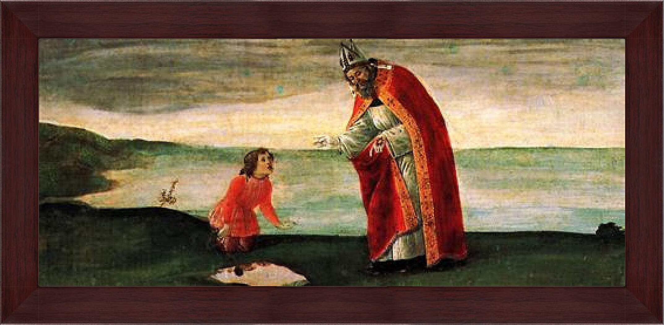 Картина в раме - Predella table of the San Barnaba Altar. Сандро Боттичелли