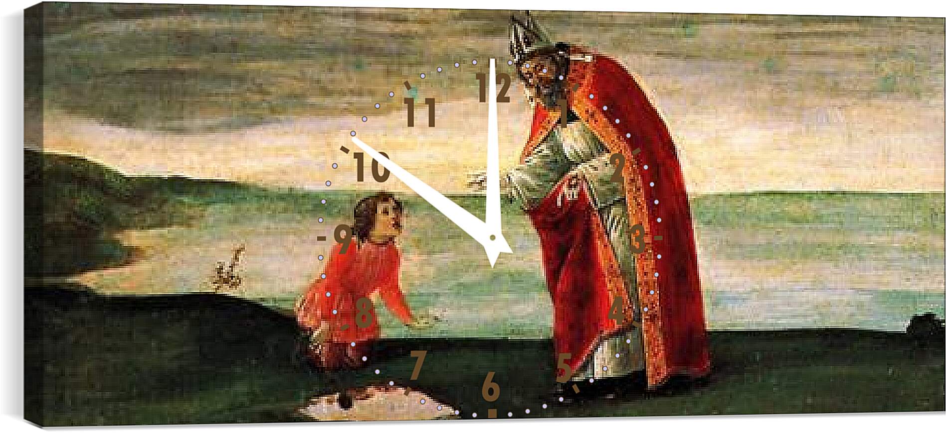 Часы картина - Predella table of the San Barnaba Altar. Сандро Боттичелли