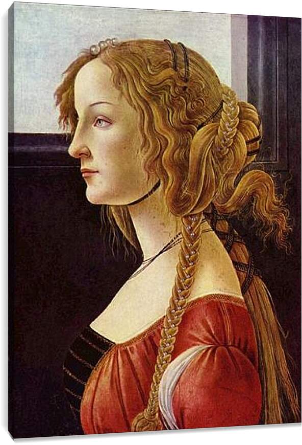 Постер и плакат - Portrait of the Simonetta Vespucci. Сандро Боттичелли