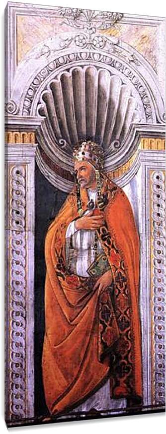 Постер и плакат - Portrait of the pope, Staint Sixtus II. Сандро Боттичелли