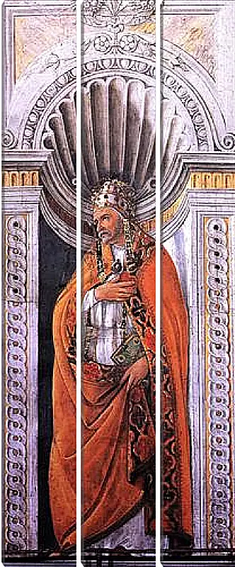 Модульная картина - Portrait of the pope, Staint Sixtus II. Сандро Боттичелли