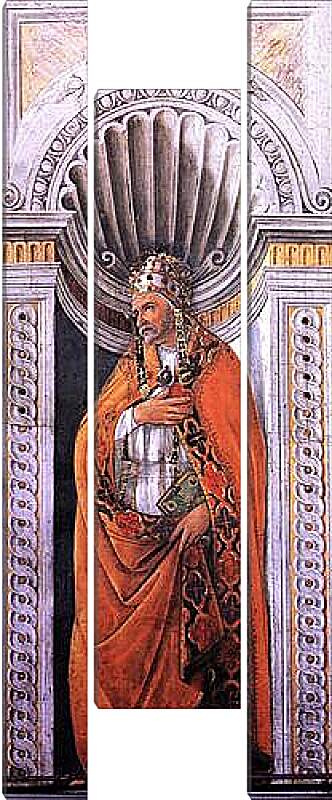 Модульная картина - Portrait of the pope, Staint Sixtus II. Сандро Боттичелли