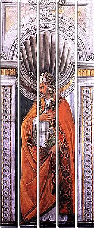 Модульная картина - Portrait of the pope, Staint Sixtus II. Сандро Боттичелли