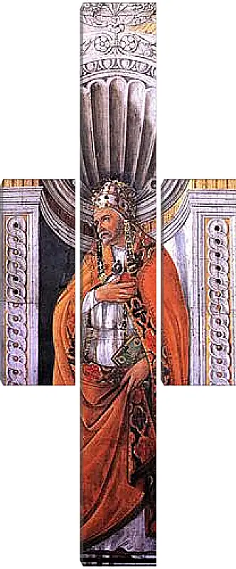 Модульная картина - Portrait of the pope, Staint Sixtus II. Сандро Боттичелли