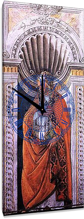 Часы картина - Portrait of the pope, Staint Sixtus II. Сандро Боттичелли