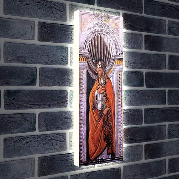 Лайтбокс световая панель - Portrait of the pope, Staint Sixtus II. Сандро Боттичелли