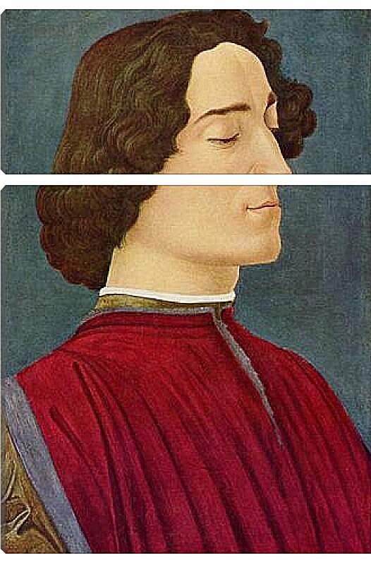 Модульная картина - Portrait of the Giuliano de Medici. Сандро Боттичелли