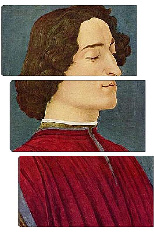 Модульная картина - Portrait of the Giuliano de Medici. Сандро Боттичелли