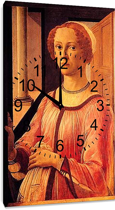 Часы картина - Portrait of Smeralda Brandini. Сандро Боттичелли