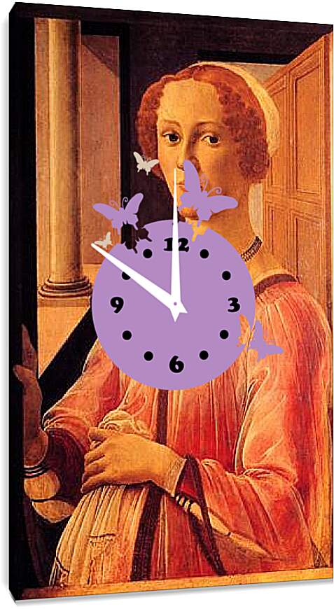 Часы картина - Portrait of Smeralda Brandini. Сандро Боттичелли