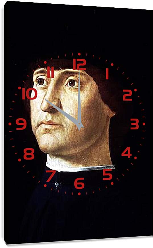 Часы картина - Portrait of a man. Сандро Боттичелли