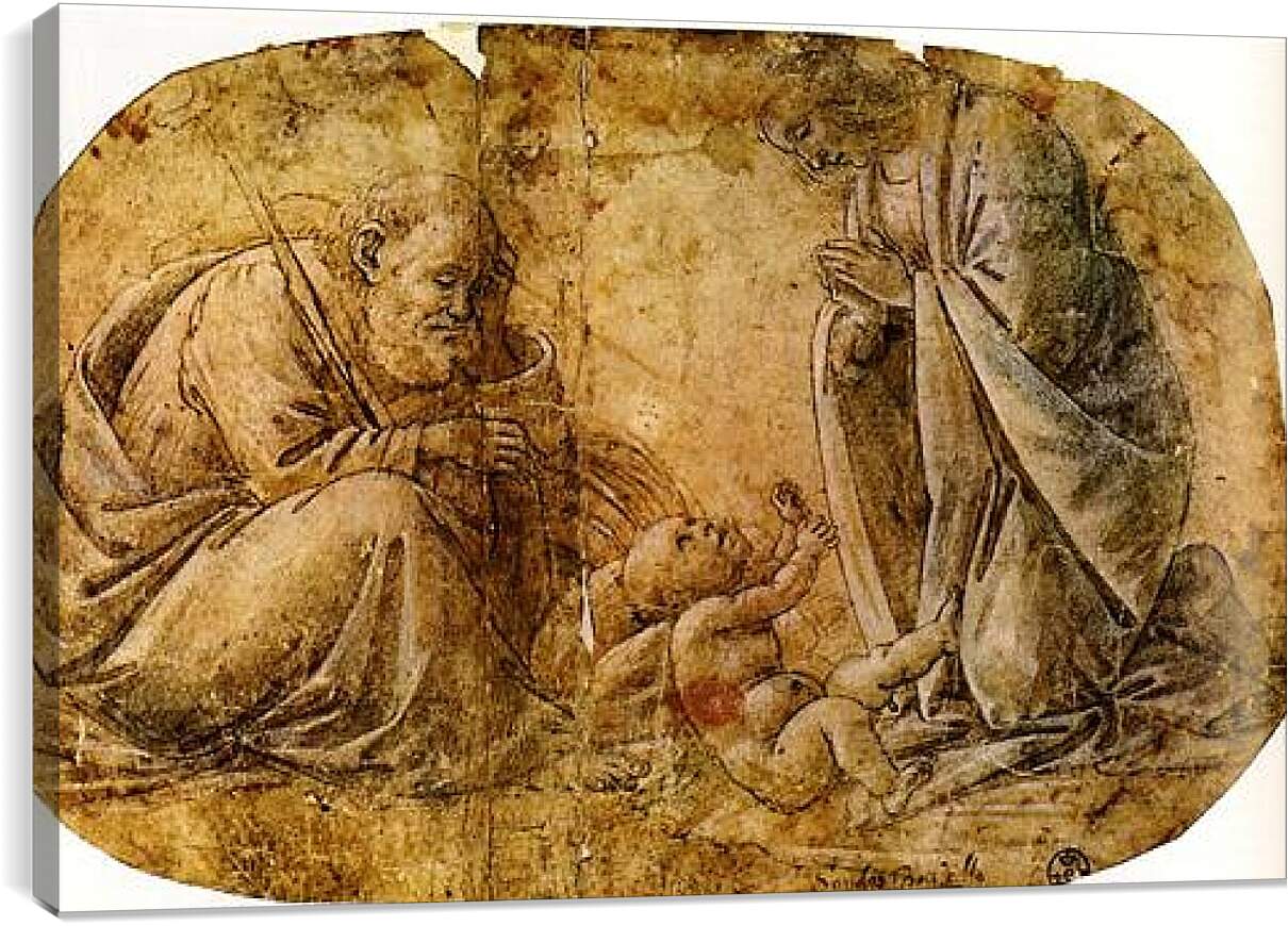 Постер и плакат - Nativity of Jesus Christ. Сандро Боттичелли