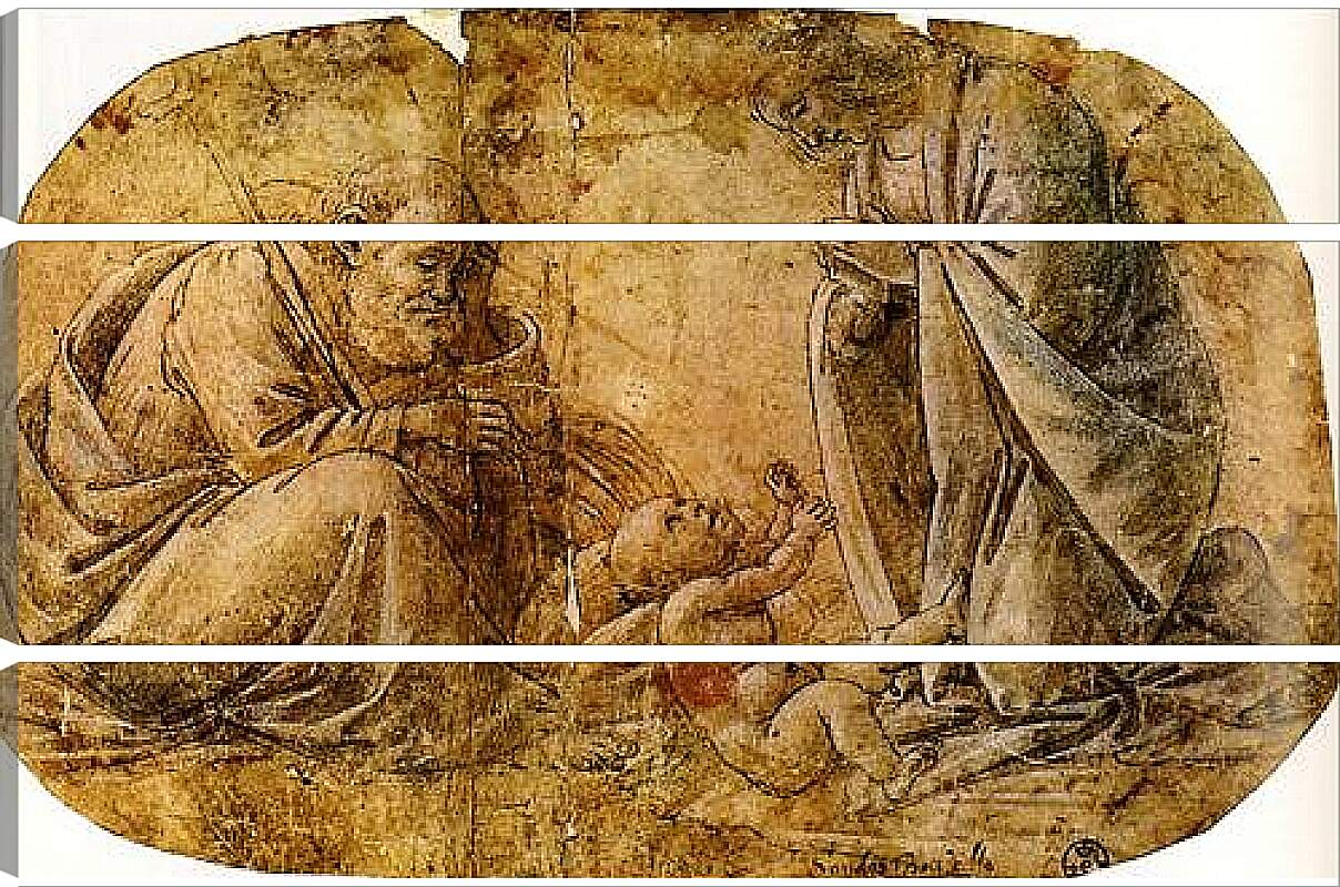 Модульная картина - Nativity of Jesus Christ. Сандро Боттичелли
