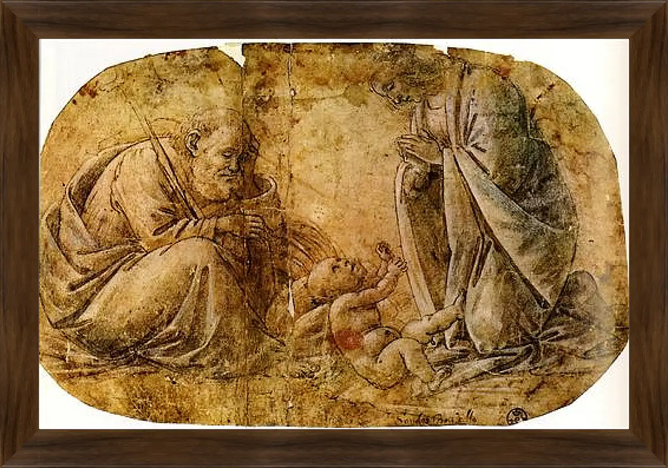 Картина в раме - Nativity of Jesus Christ. Сандро Боттичелли