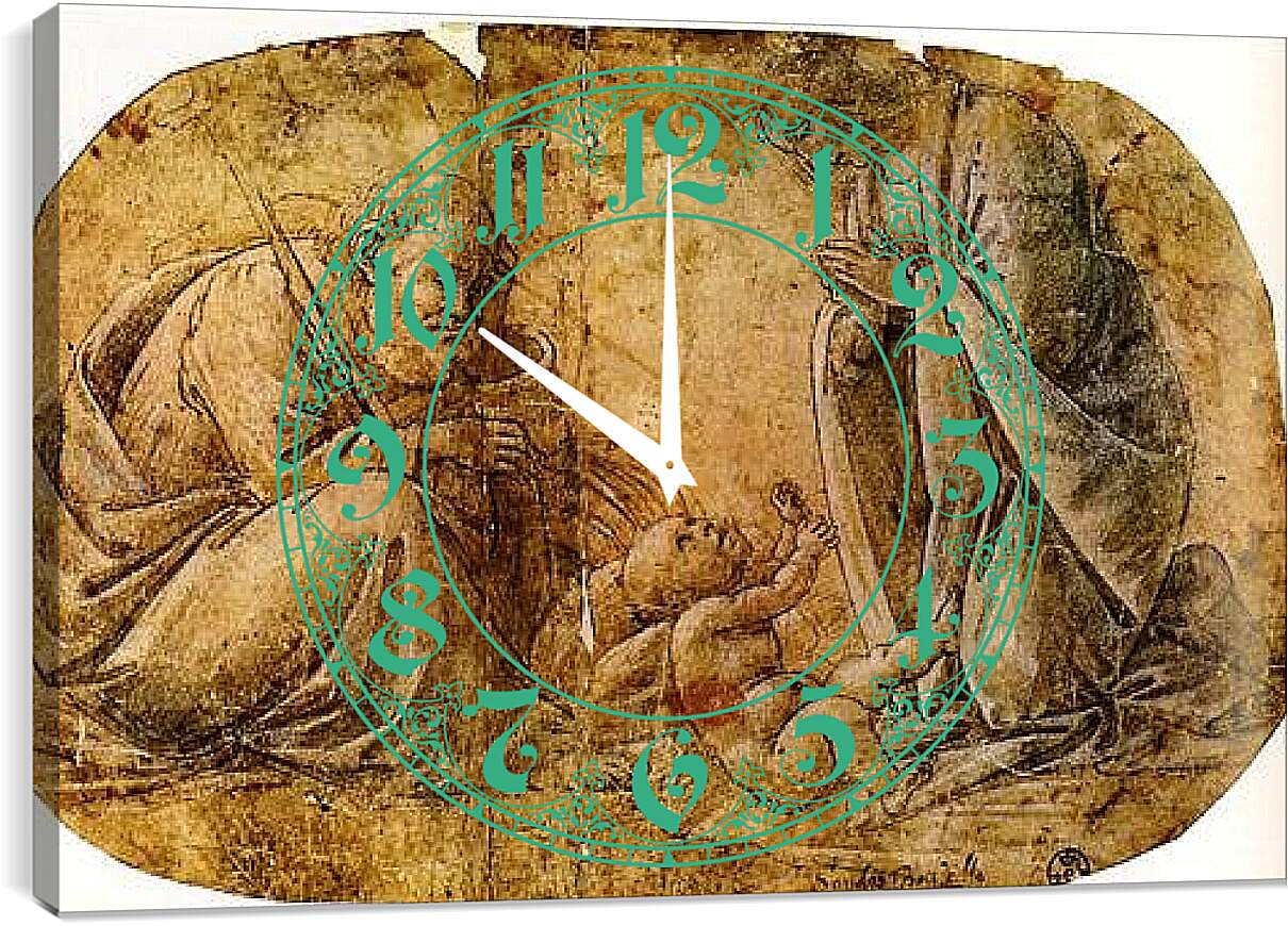Часы картина - Nativity of Jesus Christ. Сандро Боттичелли