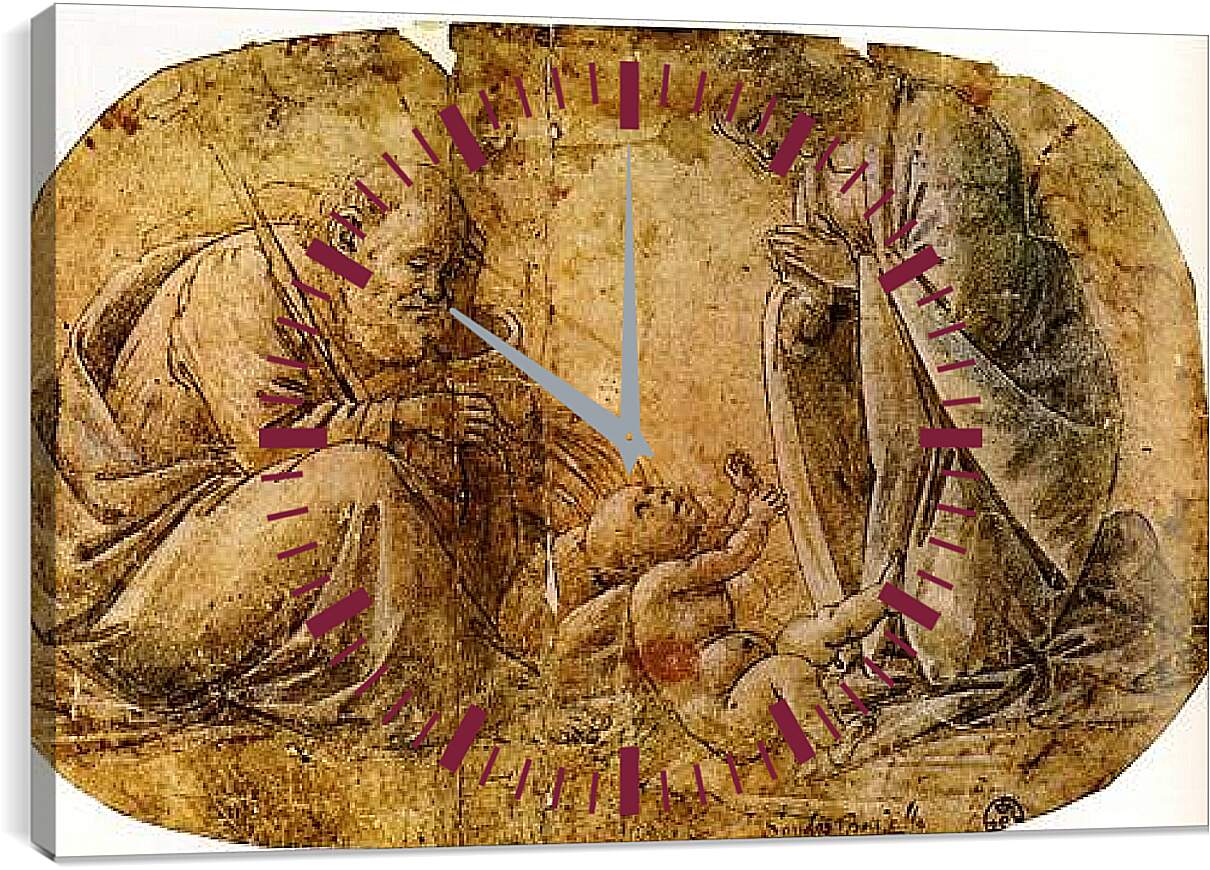 Часы картина - Nativity of Jesus Christ. Сандро Боттичелли