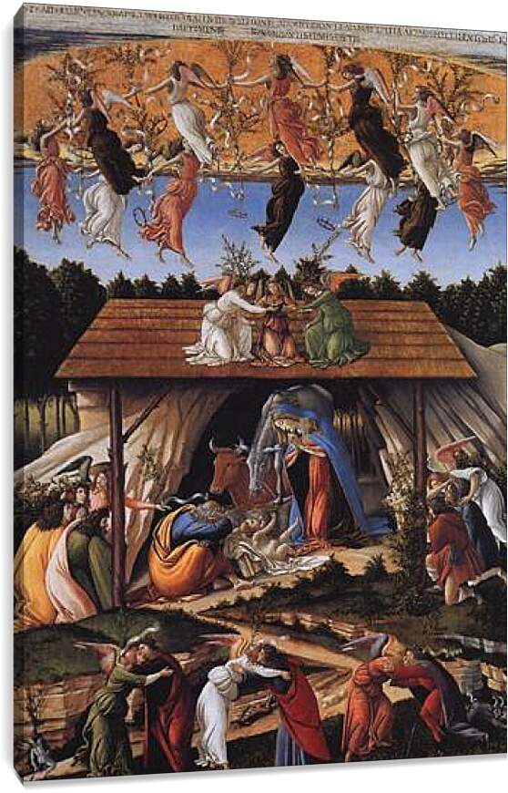 Постер и плакат - Mystic nativity. Сандро Боттичелли