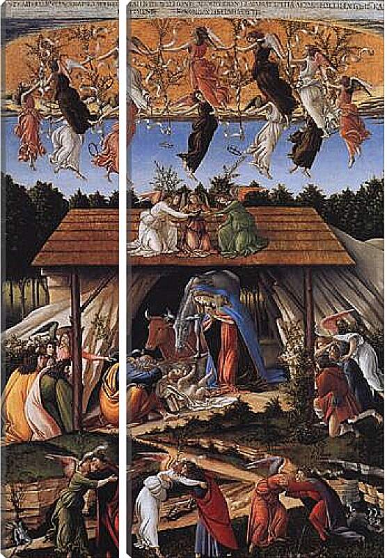 Модульная картина - Mystic nativity. Сандро Боттичелли