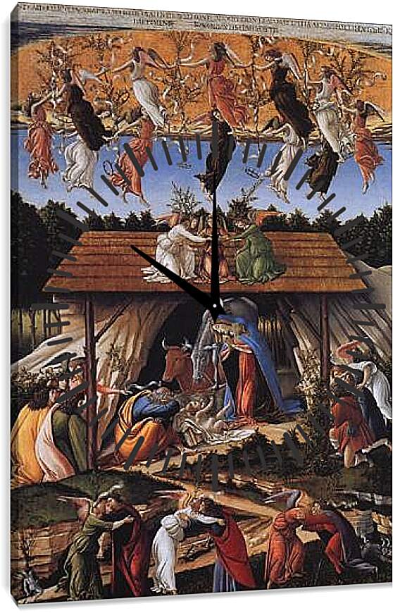 Часы картина - Mystic nativity. Сандро Боттичелли