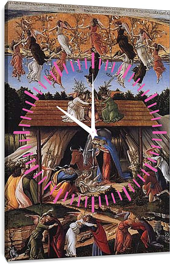 Часы картина - Mystic nativity. Сандро Боттичелли