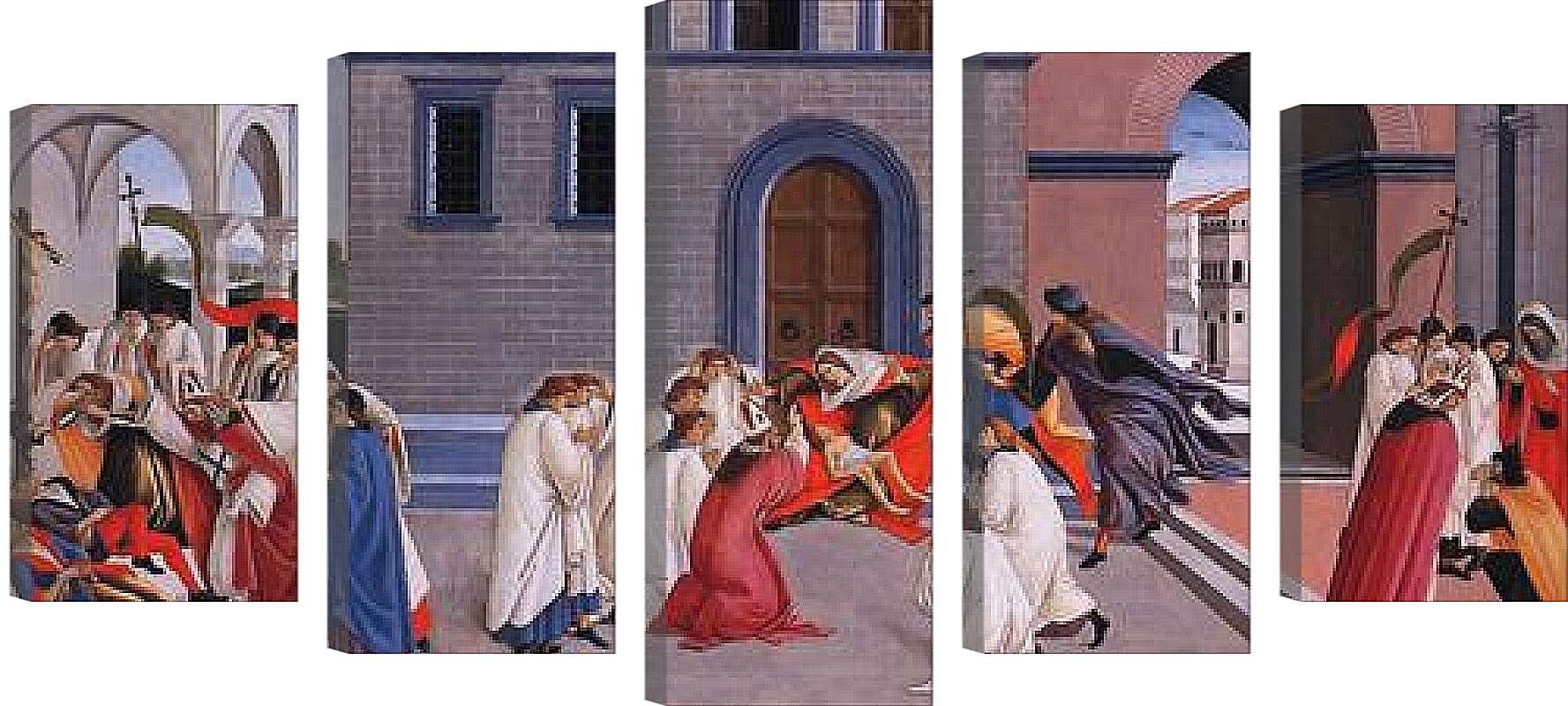 Модульная картина - Miracle of St. Zenobius. Сандро Боттичелли