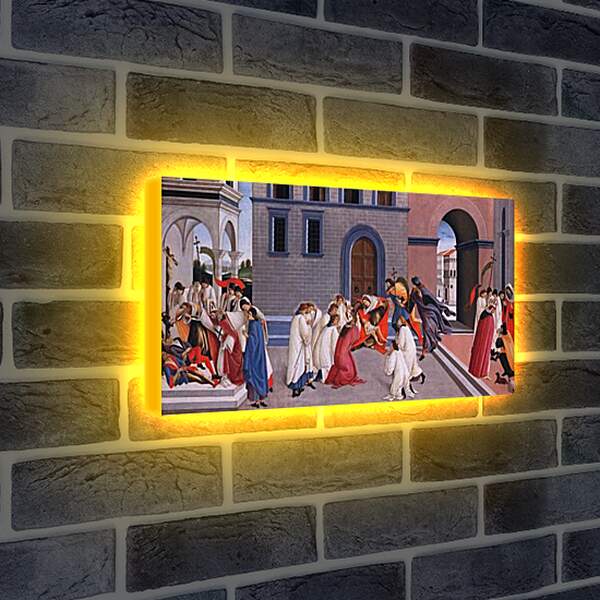 Лайтбокс световая панель - Miracle of St. Zenobius. Сандро Боттичелли