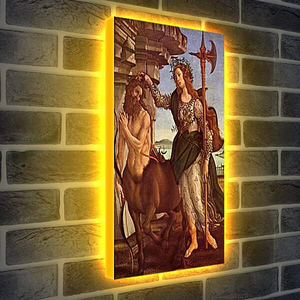 Лайтбокс световая панель - Minerva and the Centaur. Сандро Боттичелли