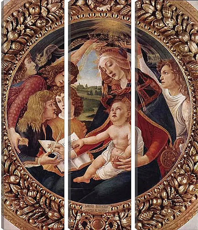 Модульная картина - Madonna with Christ Child. Сандро Боттичелли