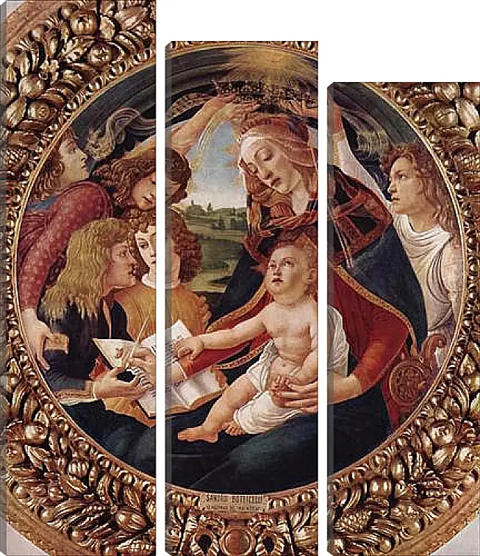 Модульная картина - Madonna with Christ Child. Сандро Боттичелли