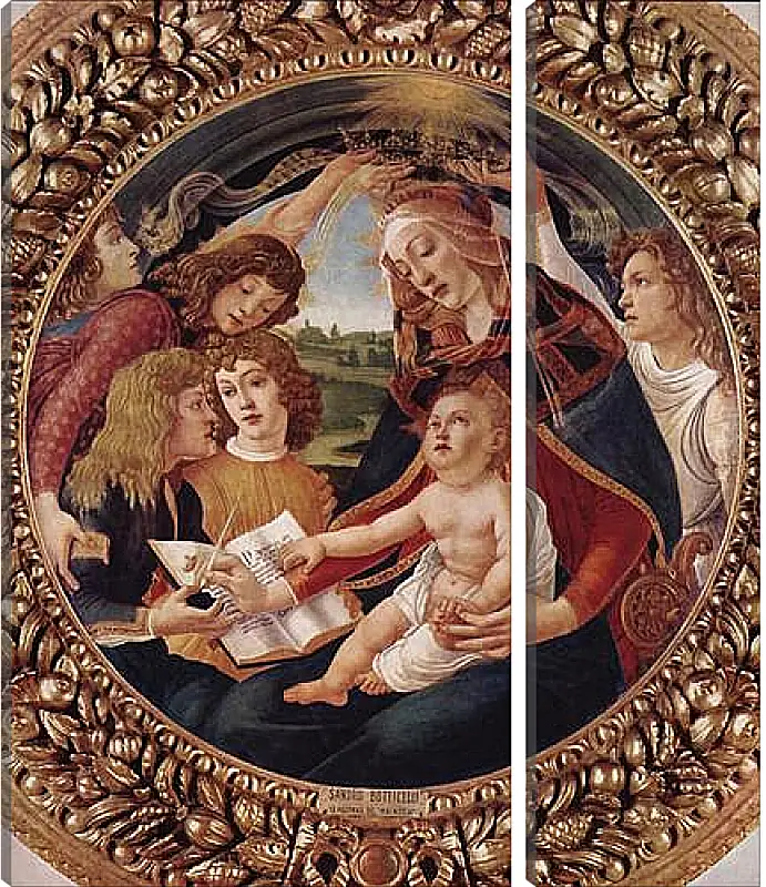 Модульная картина - Madonna with Christ Child. Сандро Боттичелли