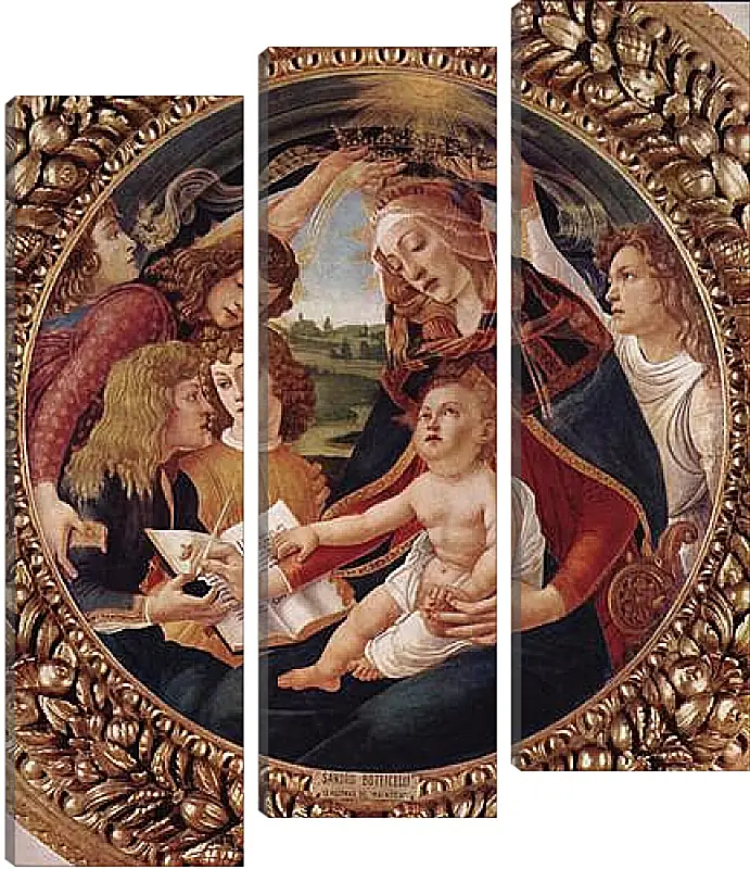 Модульная картина - Madonna with Christ Child. Сандро Боттичелли