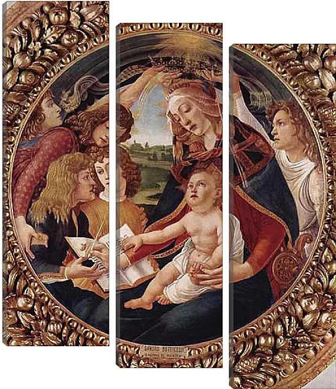 Модульная картина - Madonna with Christ Child. Сандро Боттичелли