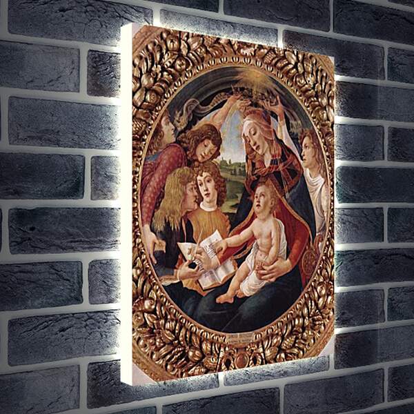 Лайтбокс световая панель - Madonna with Christ Child. Сандро Боттичелли