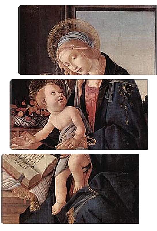 Модульная картина - Madonna of the Book. Сандро Боттичелли