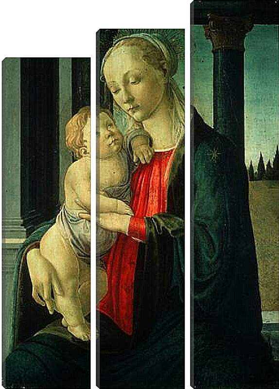 Модульная картина - Madonna (8) Сандро Боттичелли