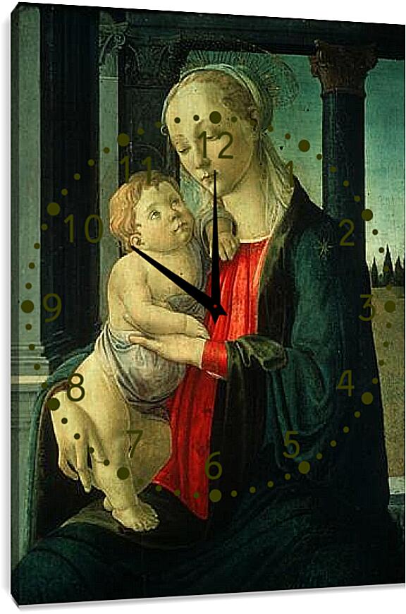 Часы картина - Madonna (8) Сандро Боттичелли