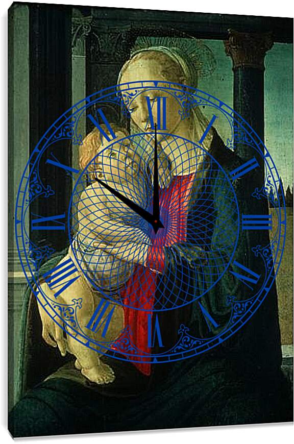 Часы картина - Madonna (8) Сандро Боттичелли
