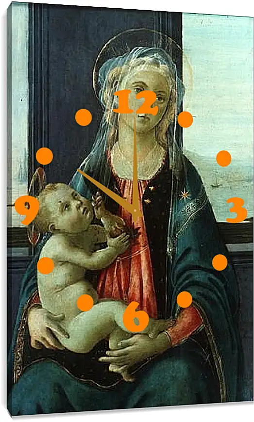 Часы картина - Madonna (7) Сандро Боттичелли