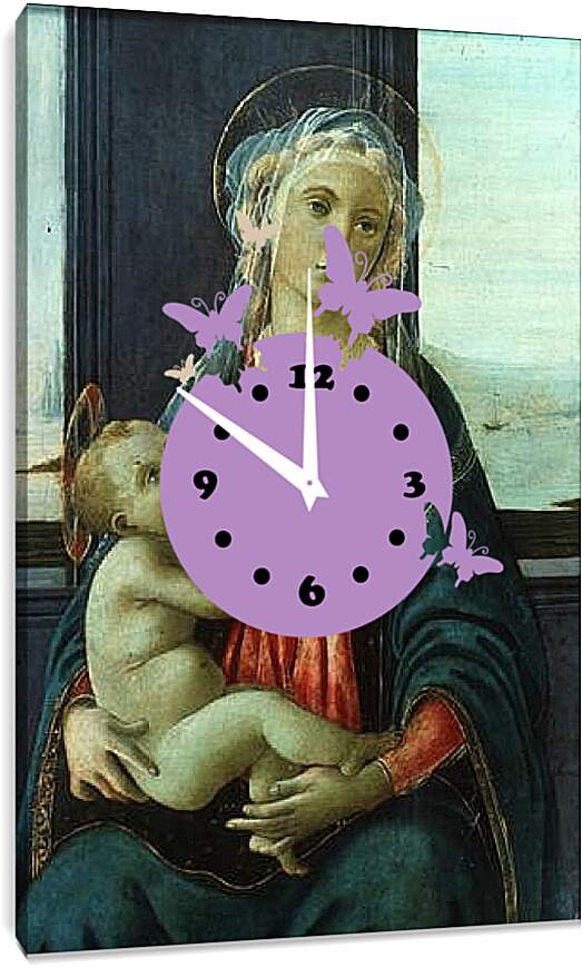 Часы картина - Madonna (7) Сандро Боттичелли