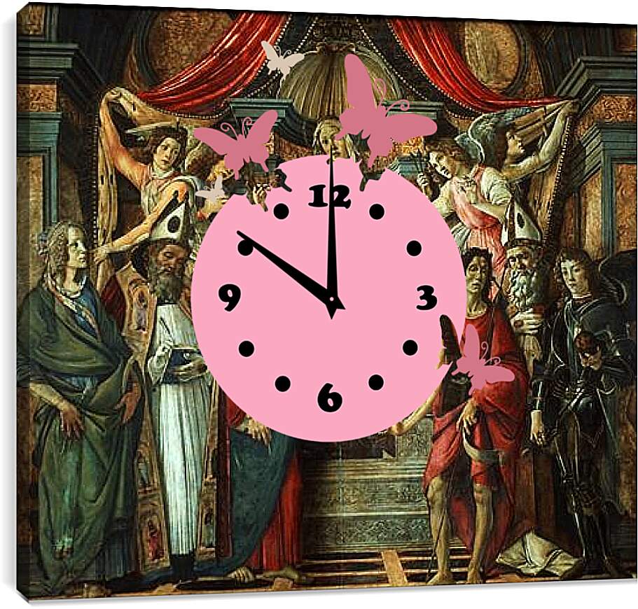 Часы картина - Madonna (6) Сандро Боттичелли