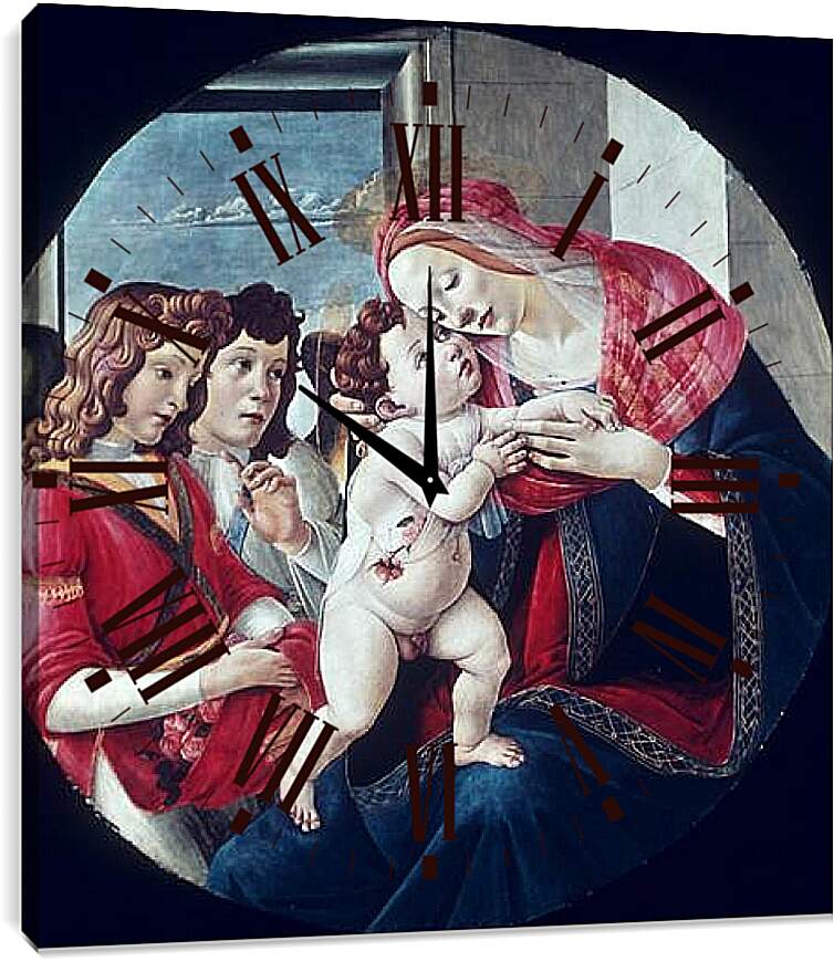 Часы картина - Madonna (4) Сандро Боттичелли