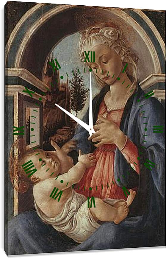 Часы картина - Madonna (3) Сандро Боттичелли